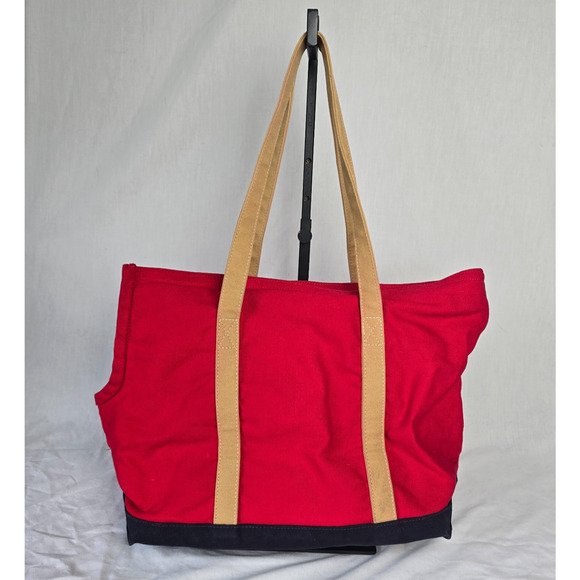 Love Thy Beast Pet Carrying Tote Medium Red & Blue & Tan - Picture 2 of 16